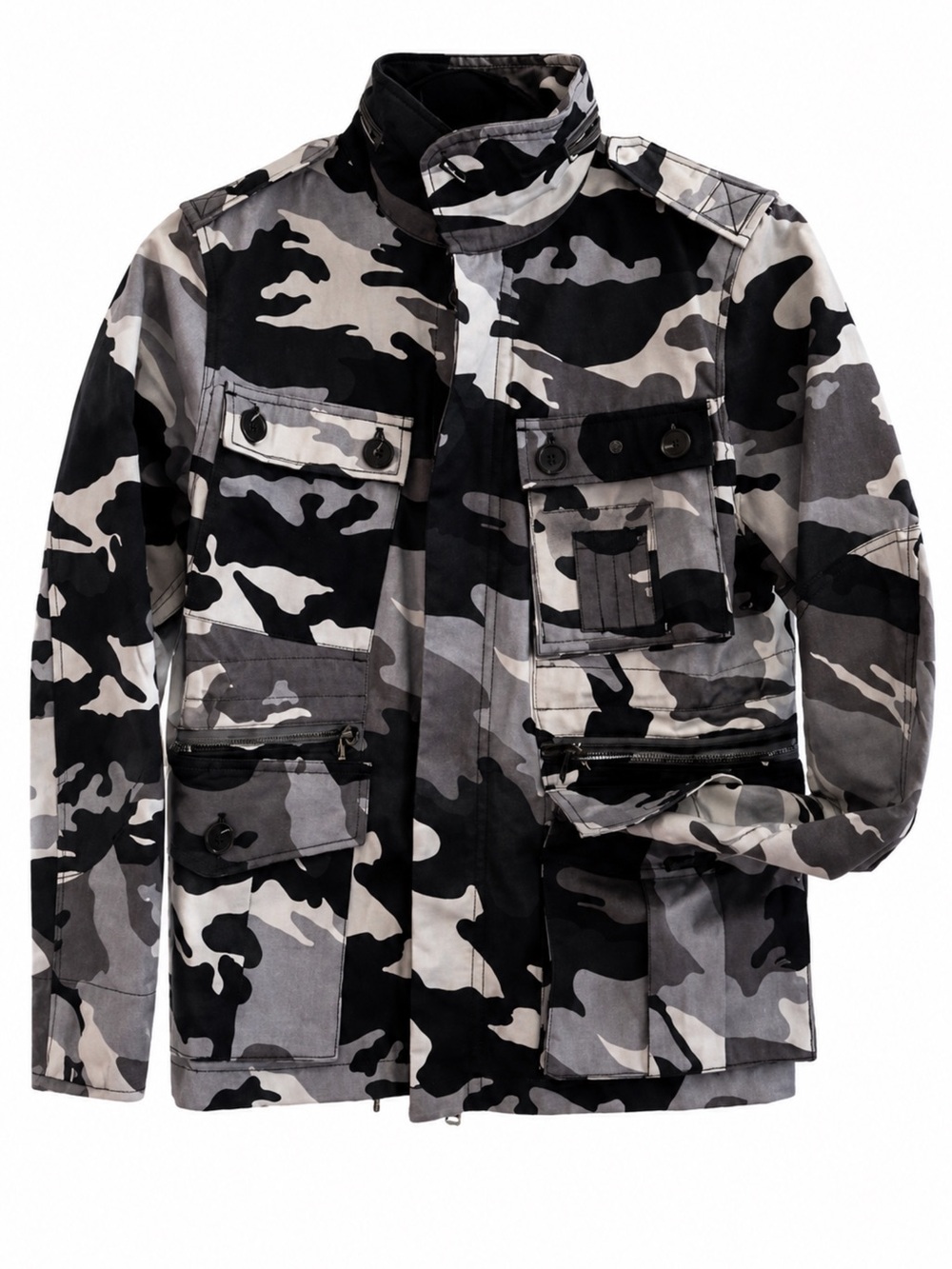 NWT Zadig & Voltaire Camo Skull Military Jacket UtilityField L